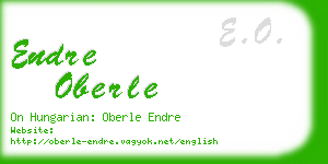 endre oberle business card
